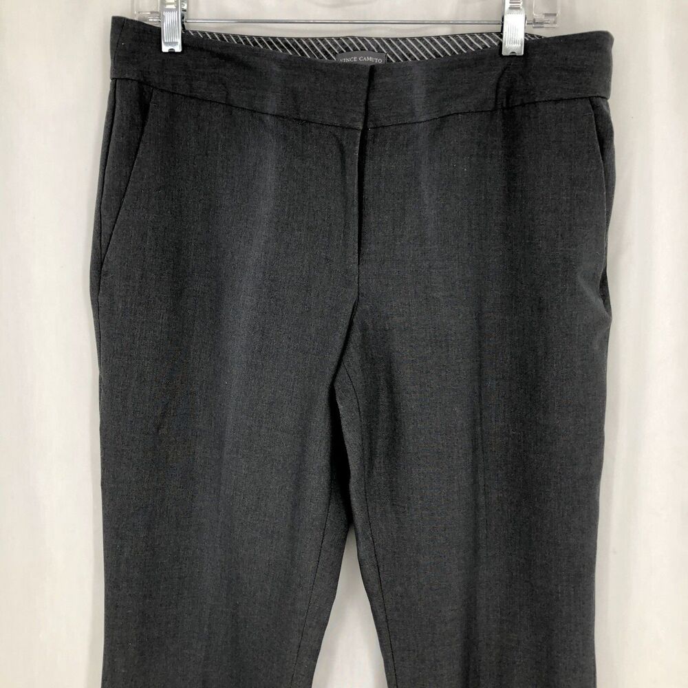 Vince Camuto Gray Slim Leg Business Casual Dress Pants 8 (34x32)